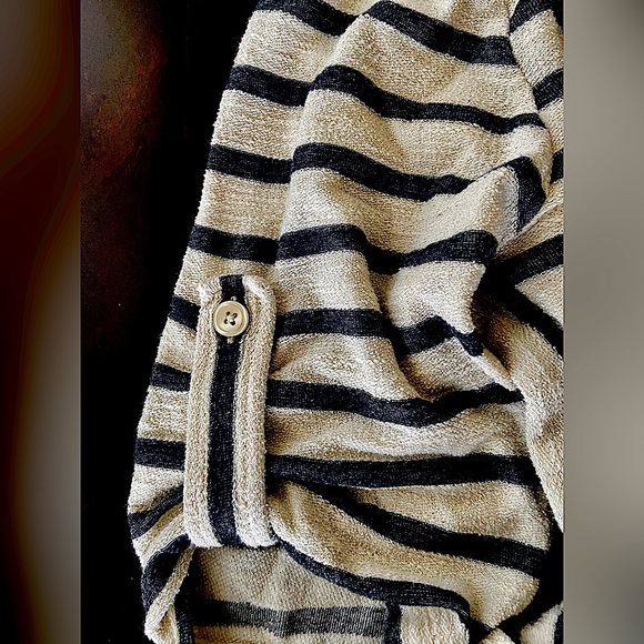 Bleu Bayou Casual Wear Women’s Short Sleeves Blue Stripe Short Dress&Top Sz S-M - Picture 7 of 7